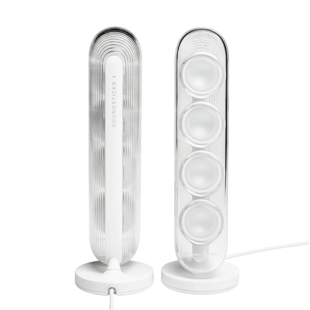 Caixa de Som Bluetooth Harman Kardon Soundsticks 4, 140W RMS, Design Transparente, Branco - HKSOUNDSTICK4WHTBR - view 6