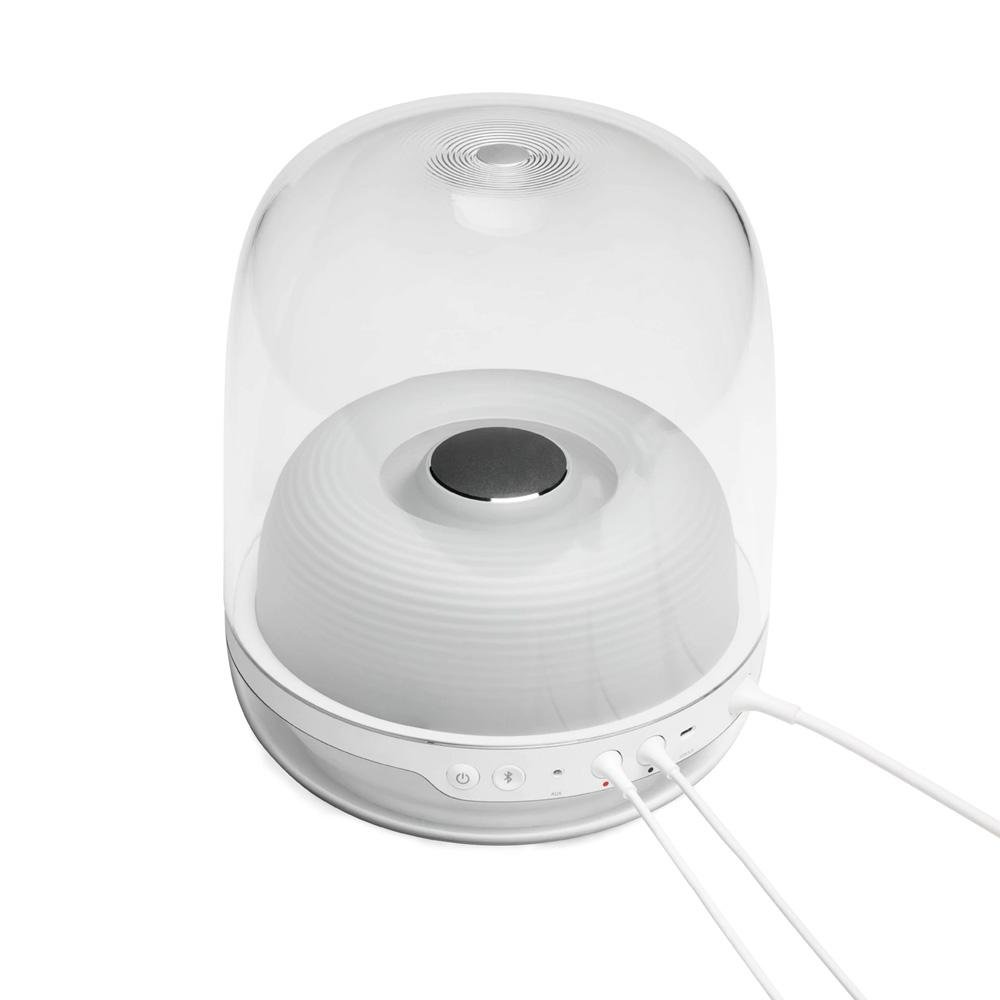 Caixa de Som Bluetooth Harman Kardon Soundsticks 4, 140W RMS, Design Transparente, Branco - HKSOUNDSTICK4WHTBR - view 9