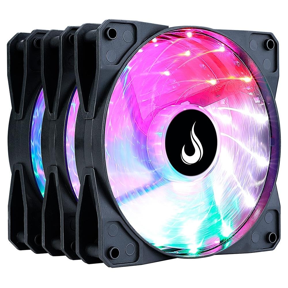 Ventoinha Rise Mode Wind, Rainbow, 120mm, Preto - RM-WN-02-RGB 7