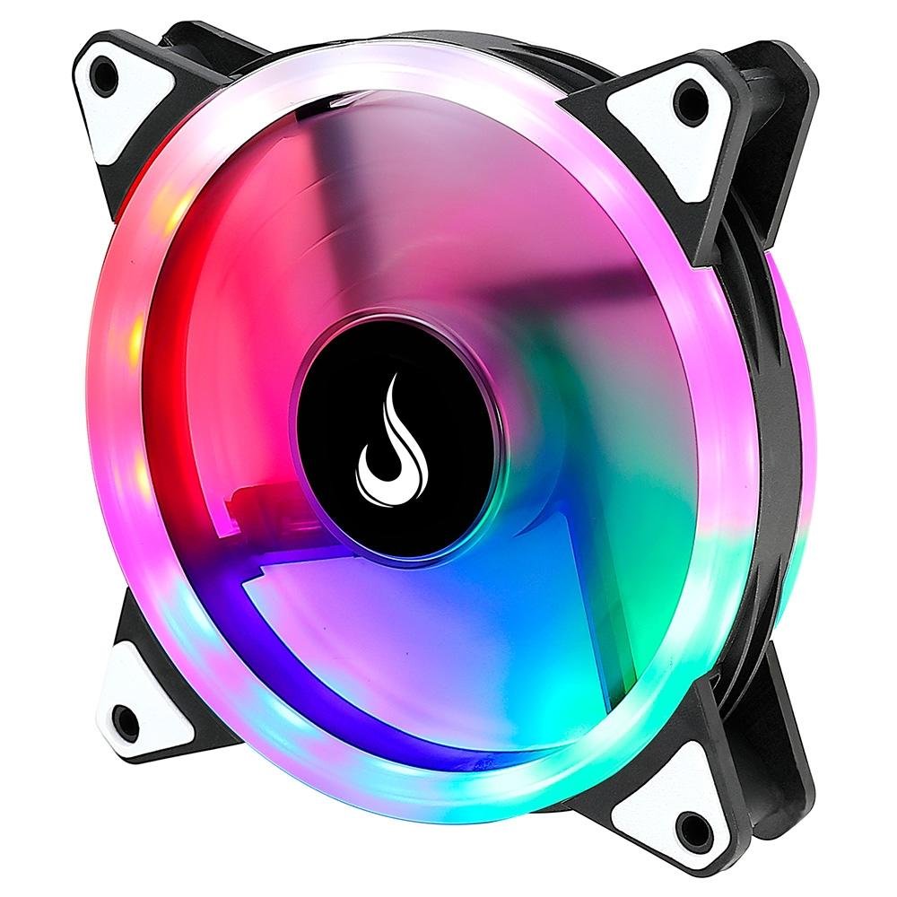 Ventoinha Rise Mode Galaxy, Rainbow, 120mm, Preto - RM-FRM-02-RGB 8