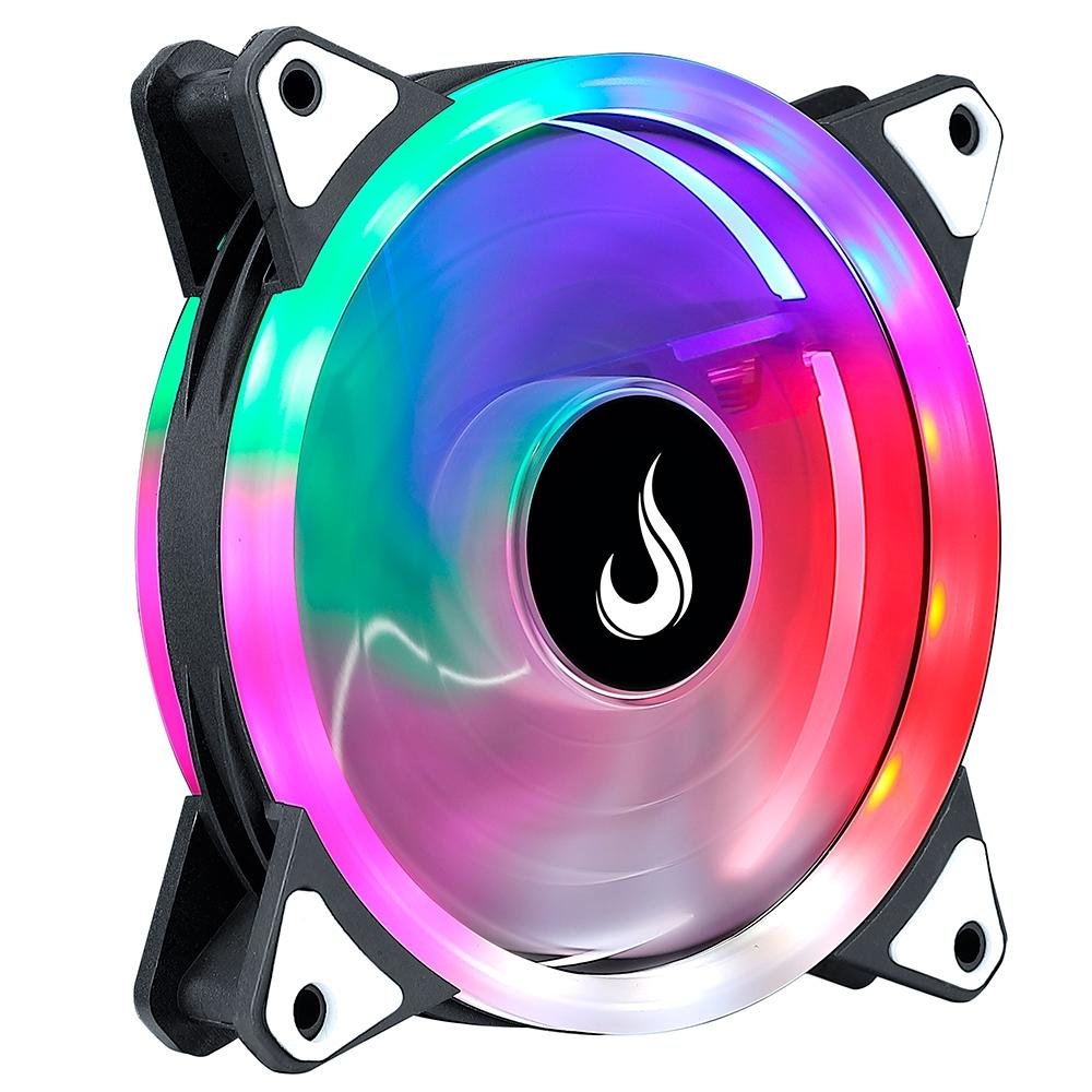 Ventoinha Rise Mode Galaxy, Rainbow, 120mm, Preto - RM-FRM-02-RGB 4