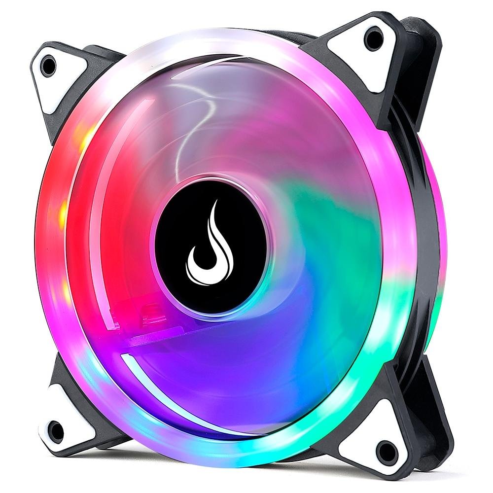 Ventoinha Rise Mode Galaxy, Rainbow, 120mm, Preto - RM-FRM-02-RGB 7