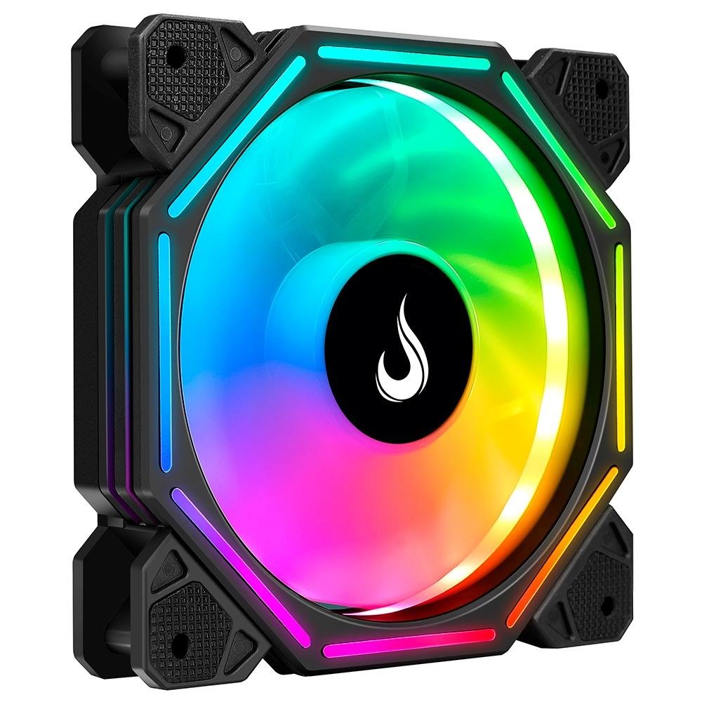 Imagem 2 de 5 do produto Ventoinha Rise Mode Hex, ARGB, 120mm, Preto - RM-FC-01-5V