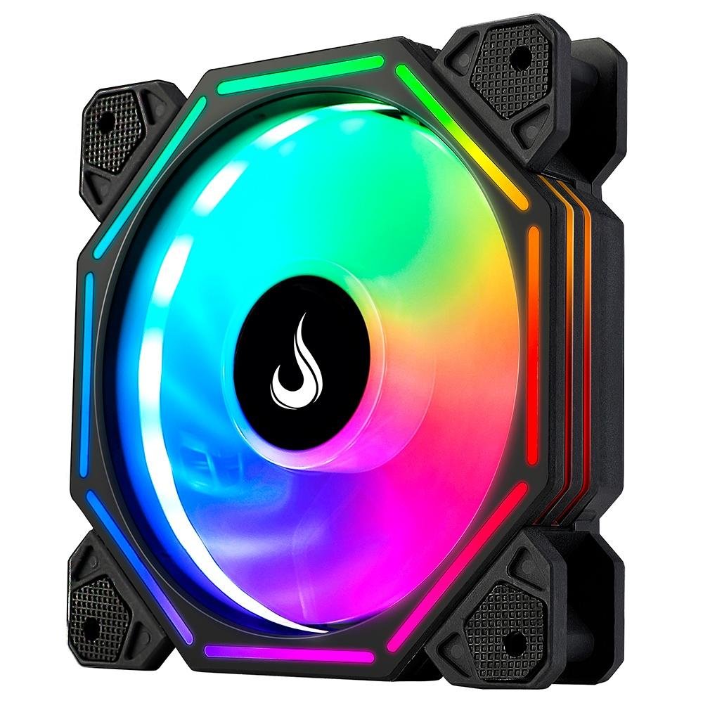 Imagem 3 de 5 do produto Ventoinha Rise Mode Hex, ARGB, 120mm, Preto - RM-FC-01-5V