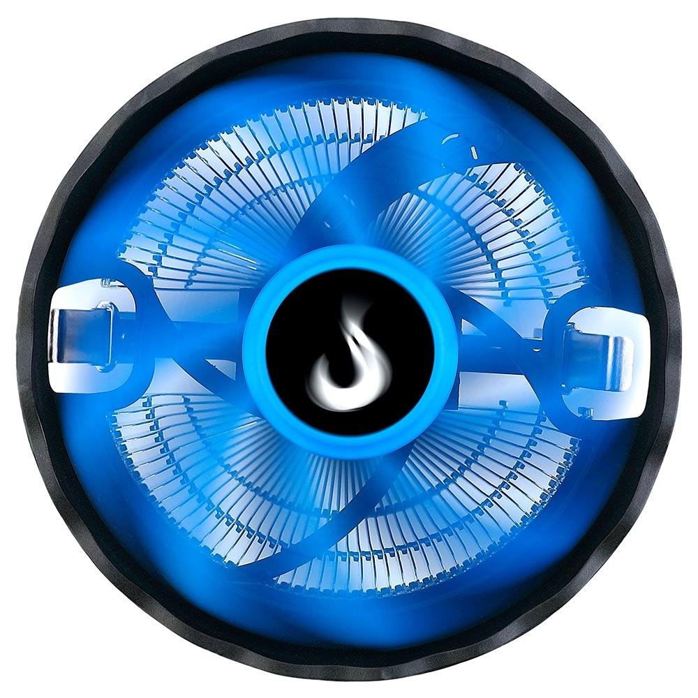 Imagem 2 de 5 do produto Air Cooler Gamer Rise Mode X2, Intel, 120mm, Preto e Azul - RM-ACX-02-BB