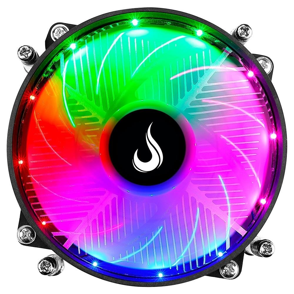 Air Cooler Gamer Rise Mode X4, LED Rainbow, Intel, 90mm, Preto - RM-ACX-04-RGB - view 4