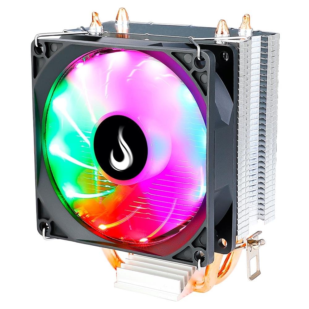 Air Cooler Gamer Rise Mode Z5, LED Rainbow, AMD/Intel, 90mm, Preto - RM-ACZ-Z5-RGB 4