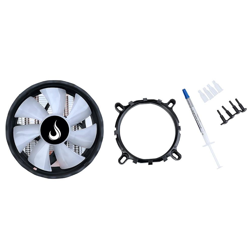 Air Cooler Rise Mode X5, AMD/Intel, 120mm, Preto e Branco - RM-ACX-05-BW Air Cooler Rise Mode X5, AMD/Intel, 120mm, Preto e Branco - RM-ACX-05-BW