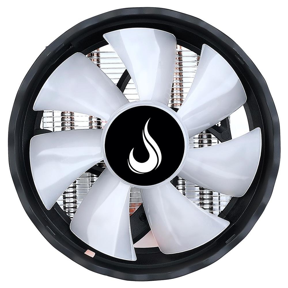 Air Cooler Rise Mode X5, AMD/Intel, 120mm, Preto e Branco - RM-ACX-05-BW Air Cooler Rise Mode X5, AMD/Intel, 120mm, Preto e Branco - RM-ACX-05-BW