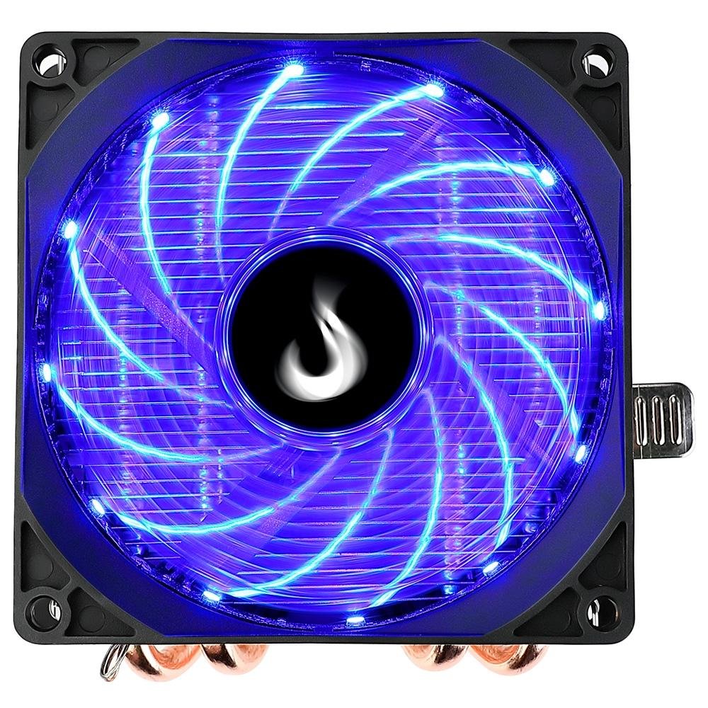 Air Cooler Gamer Rise Mode X5, LED Azul, AMD/Intel, 120mm, Preto - RM-ACX-05-BB - view 2