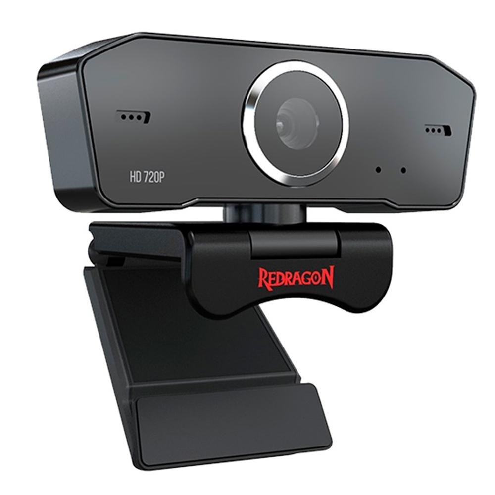 Webcam Redragon Streaming Fobos, HD 720p, 2 Microfones, Redução de Ruídos - GW600-1 Webcam Redragon Streaming Fobos, HD 720p, 2 Microfones, Redução de Ruídos - GW600-1