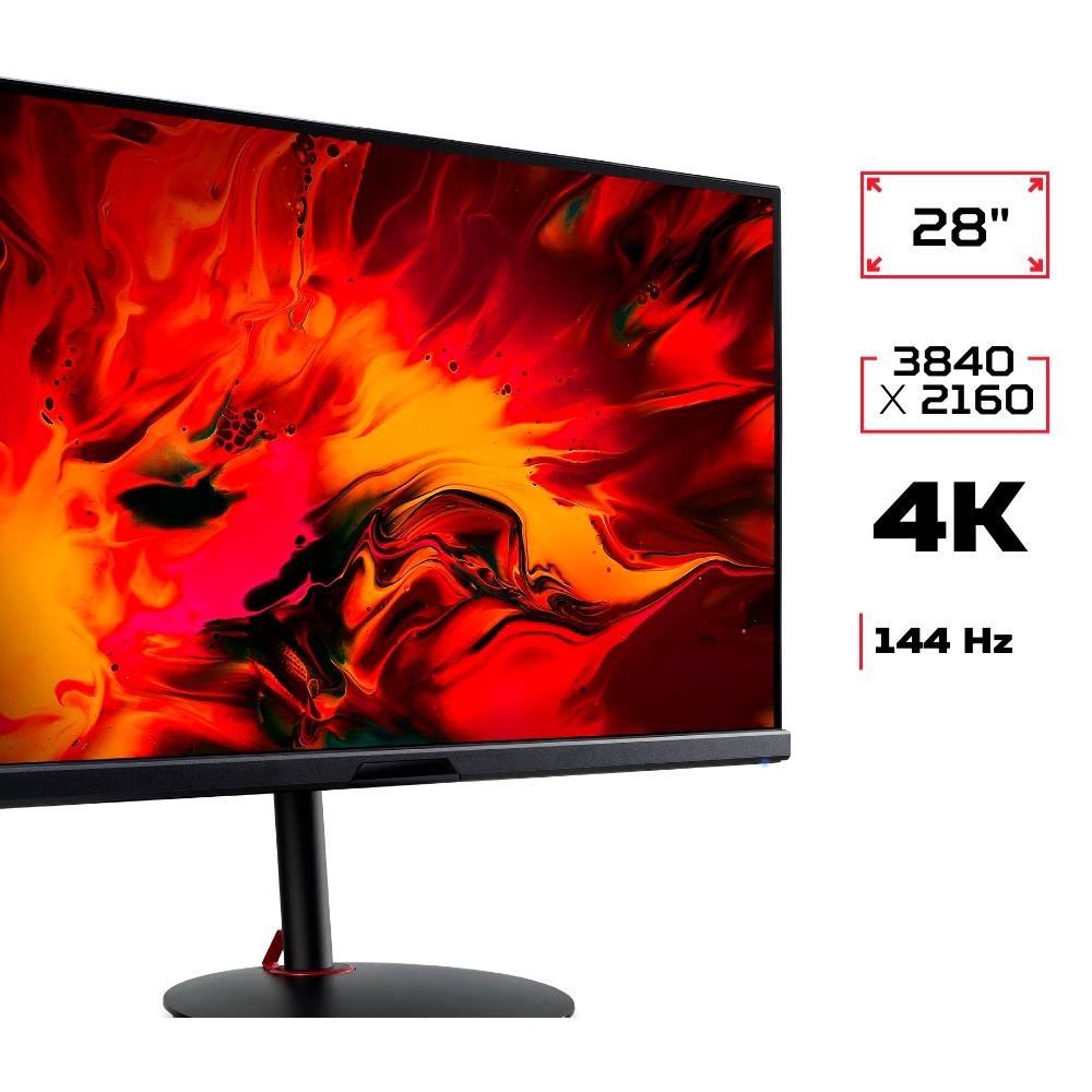 Acer エイサー Nitro XV282K KV 4Kゲーミングモニター 液晶モニター ディスプレイ Acer エイサー XV282KKVbmiipruzx