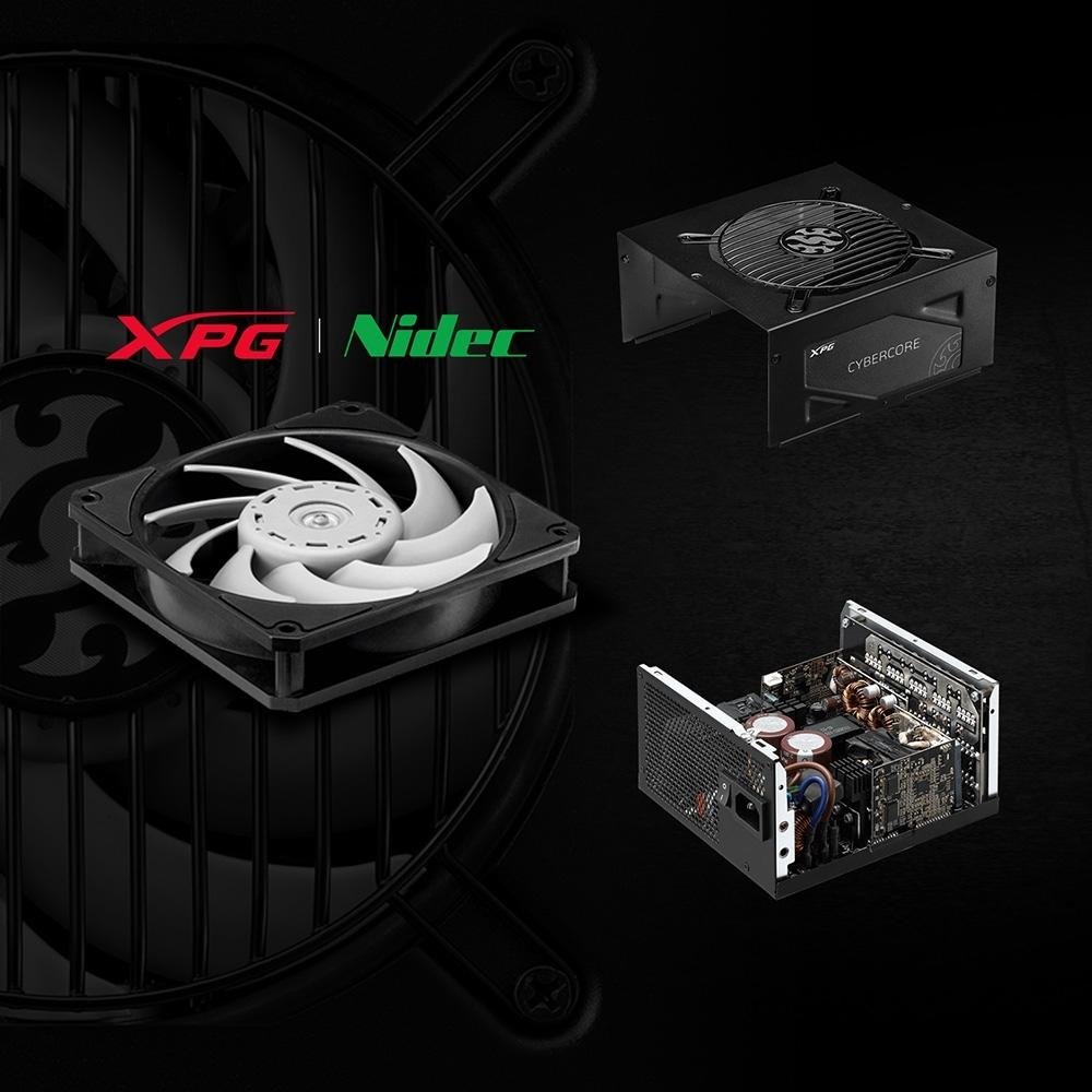 Imagem 4 de 5 do produto Fonte XPG Cybercore, 1000W Platinum, Modular, PFC Ativo, Bivolt, Preto - 15260085