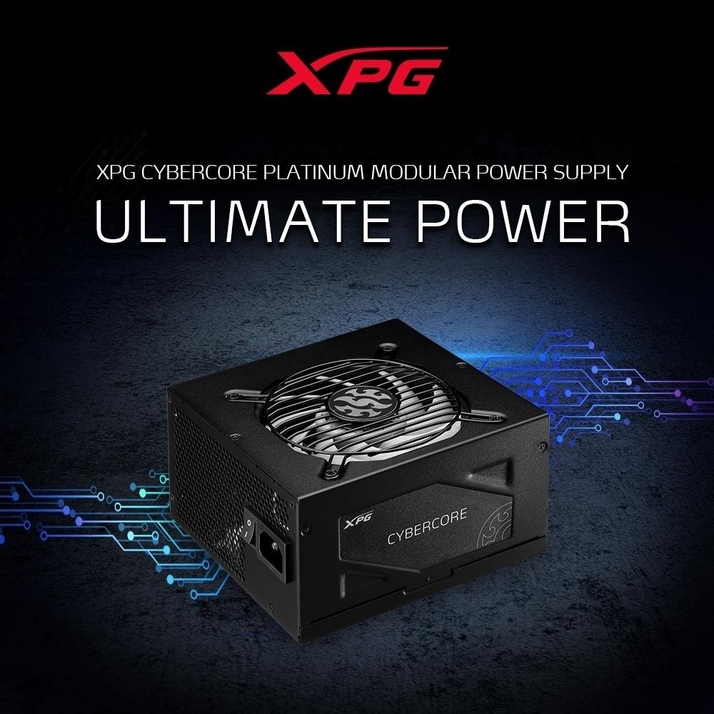Fonte XPG Cybercore 1000W Platinum Modular |KaBuM!