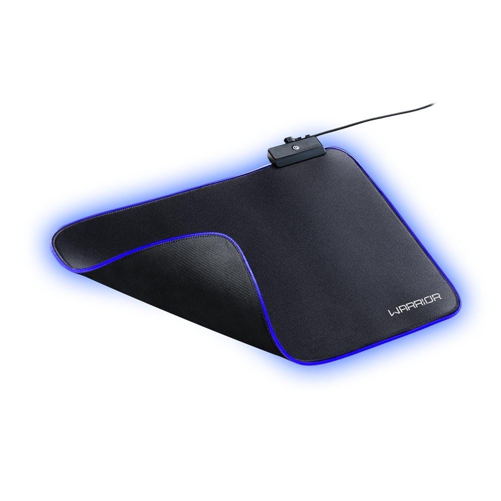 Imagem 5 de 6 do produto Mousepad Gamer Warrior Cronos, RGB, 360x260mm, USB, Flexivel, Base Emborrachada, Preto - AC333