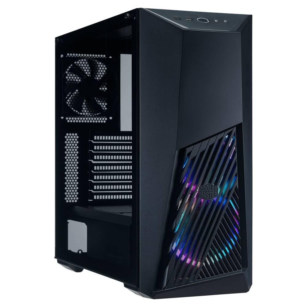 Gabinete Cooler Master MasterBox K501L, Mid Tower, Lateral em Vidro Temperado, 2x Cooler Fan ARGB, Preto - MCB-K501L-KGNN-SR3 Gabinete Cooler Master MasterBox K501L, Mid Tower, Lateral em Vidro Temperado, 2x Cooler Fan ARGB, Preto - MCB-K501L-KGNN-SR3