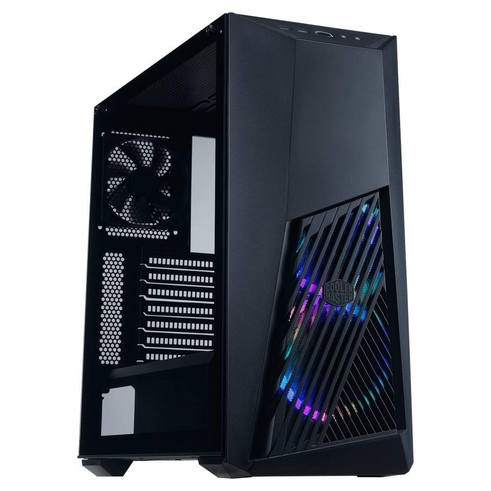 Gabinete Cooler Master MasterBox K501L, Mid Tower, Lateral em Vidro Temperado, 2x Cooler Fan ARGB, Preto - MCB-K501L-KGNN-SR3 Gabinete Cooler Master MasterBox K501L, Mid Tower, Lateral em Vidro Temperado, 2x Cooler Fan ARGB, Preto - MCB-K501L-KGNN-SR3