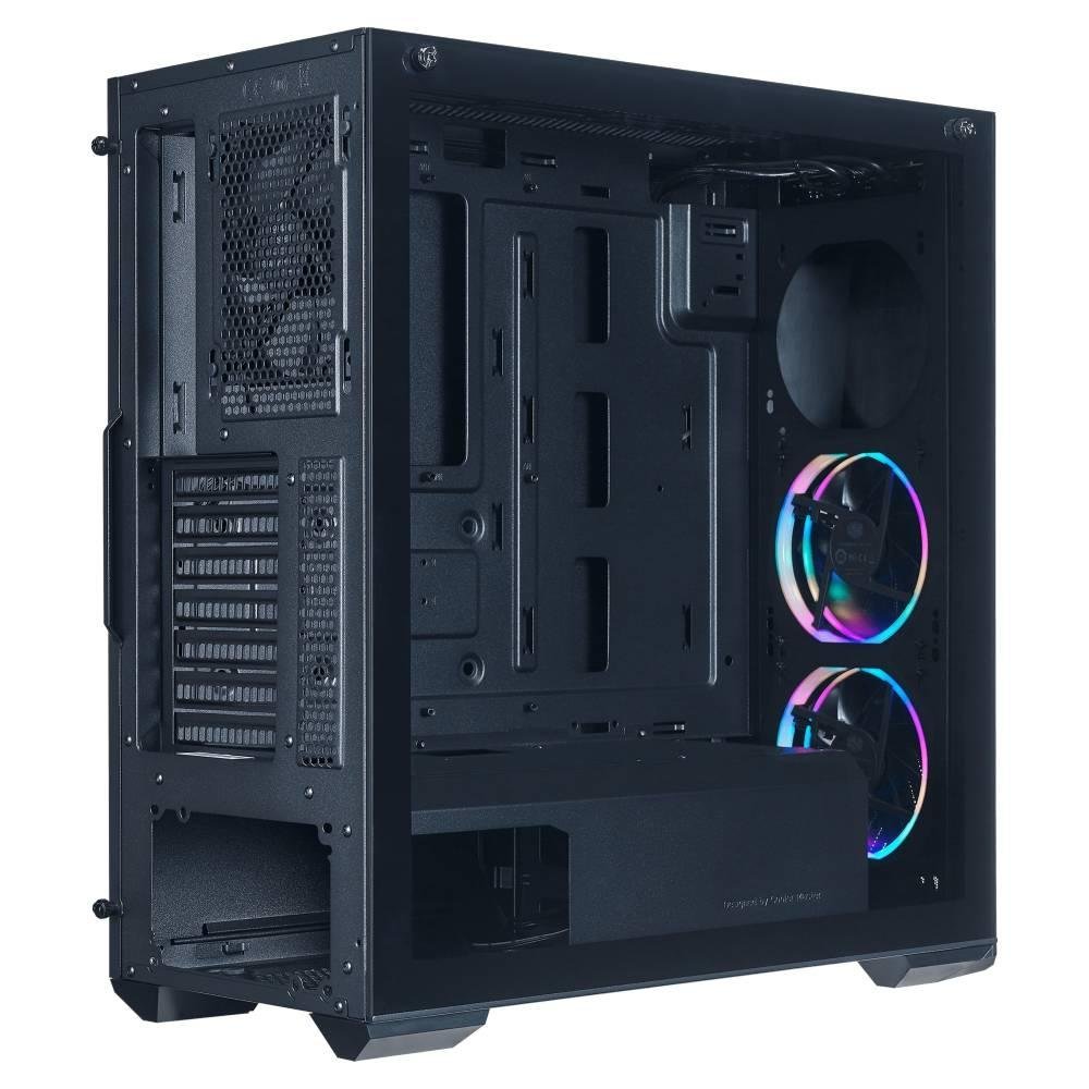 Gabinete Cooler Master MasterBox K501L, Mid Tower, Lateral em Vidro Temperado, 2x Cooler Fan ARGB, Preto - MCB-K501L-KGNN-SR3 Gabinete Cooler Master MasterBox K501L, Mid Tower, Lateral em Vidro Temperado, 2x Cooler Fan ARGB, Preto - MCB-K501L-KGNN-SR3