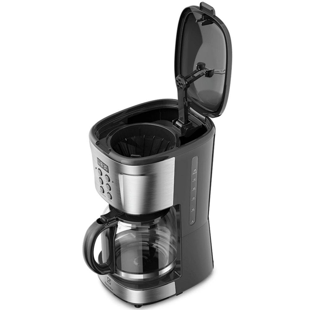 Imagem 4 de 6 do produto Cafeteira Elétrica Digital Electrolux, Timer, Programável, 127V, Preto e Inox - ECM30