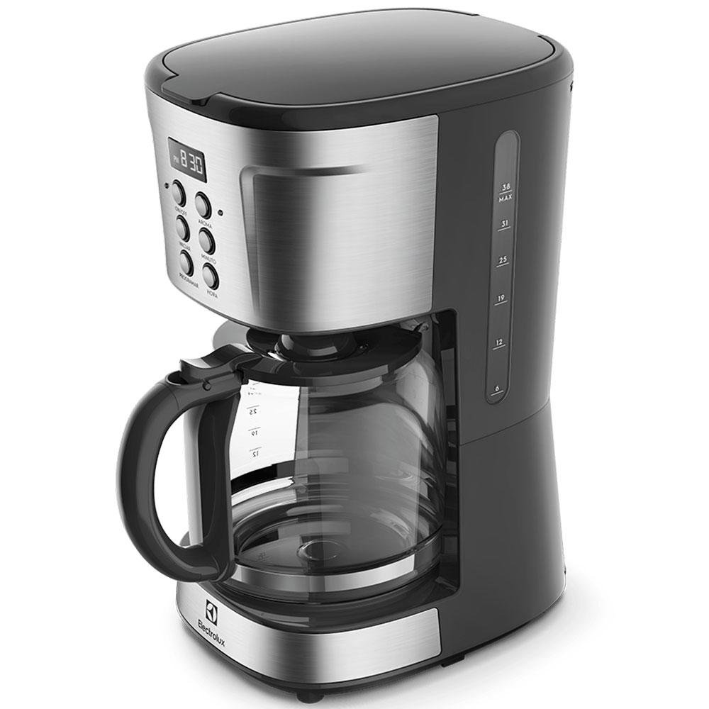 Imagem 3 de 6 do produto Cafeteira Elétrica Digital Electrolux, Timer, Programável, 127V, Preto e Inox - ECM30