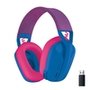Headset Gamer Sem Fio Logitech G435, Lightspeed e Bluetooth, Dolby Atmos, USB, PC, PS4, PS5, Mobile, Drivers 40mm, Azul - 981-001061