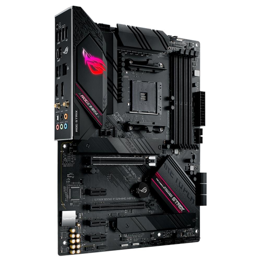 Placa-Mãe ASUS ROG Strix B550-F Gaming II, AMD AM4, Aura Sync RGB, ATX, DDR4, Wi-Fi, Preto - 90MB19V0-M0EAY0 - view 4