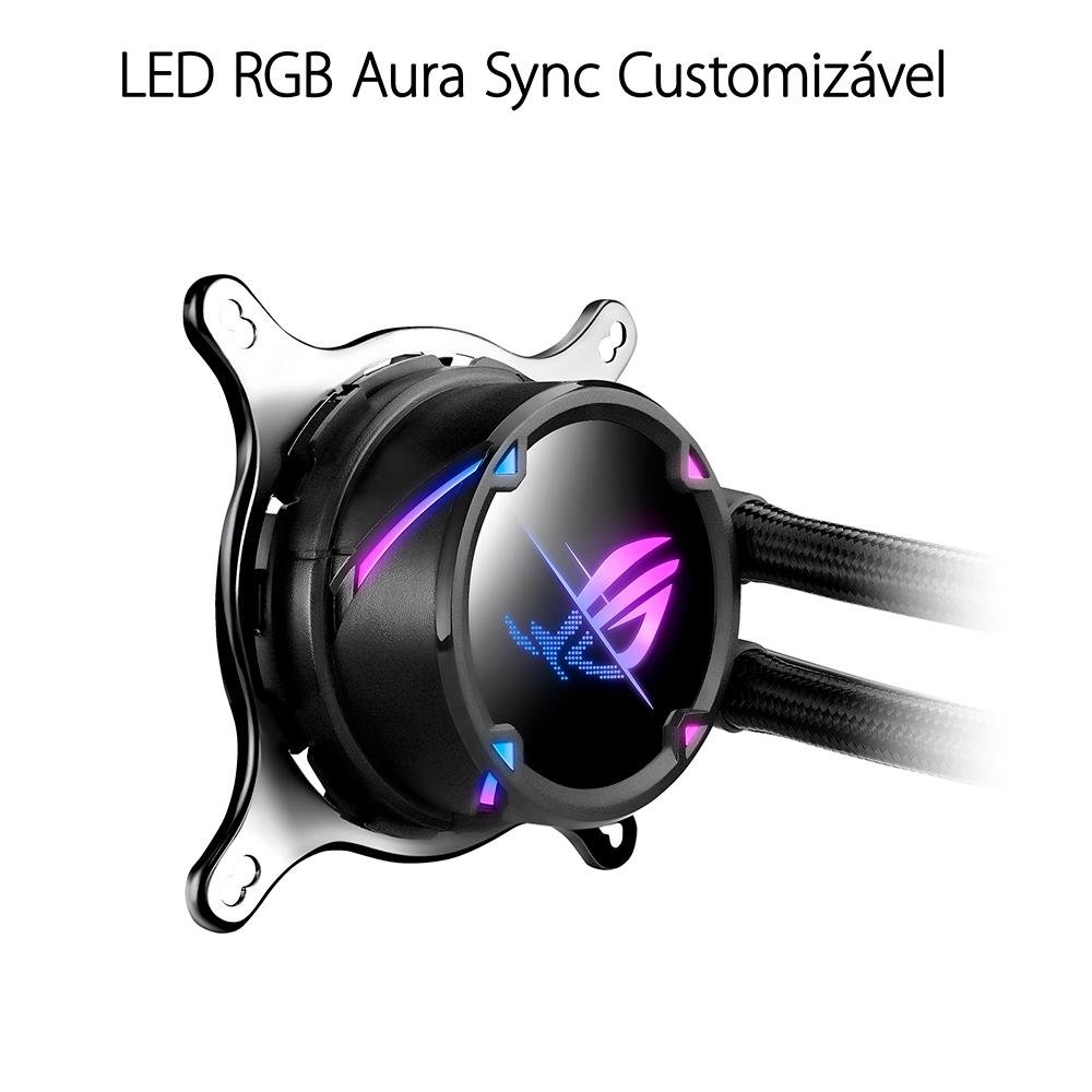 Water Cooler Asus Rog Strix LC II 360, ARGB, 360mm, AMD/Intel