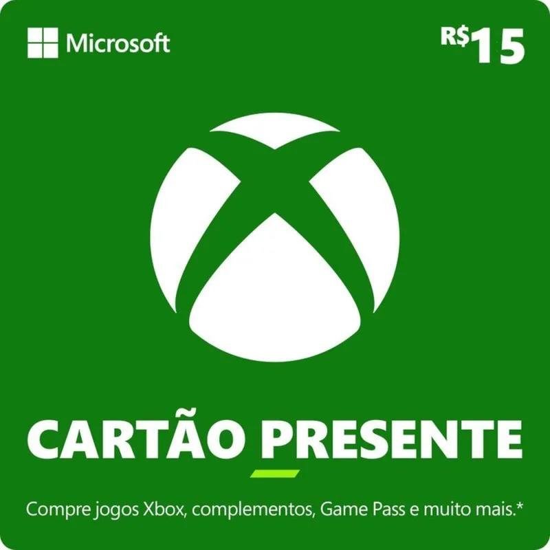 Gift Card Xbox: 15 Reais - Código Digital