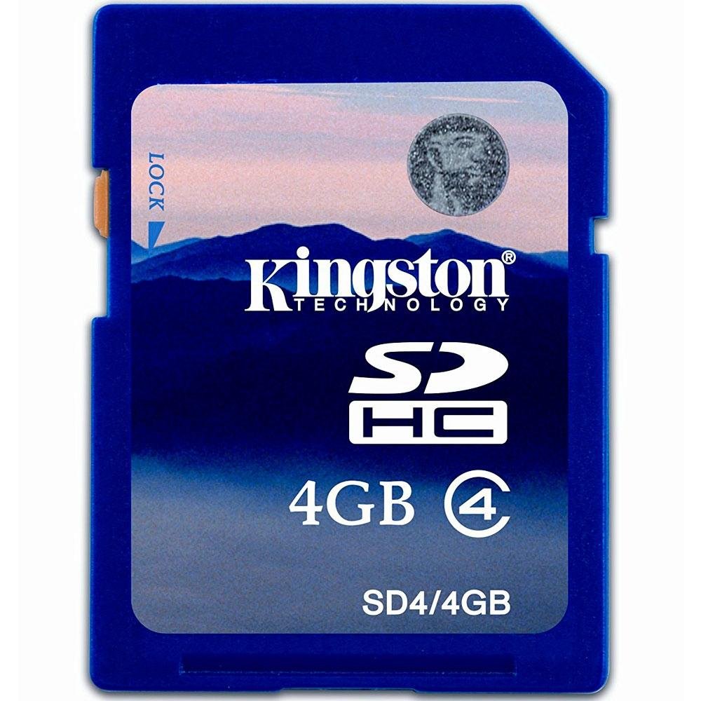 Cartão de Memória  Kingston SD Card 4 Gb - SD4/4GB