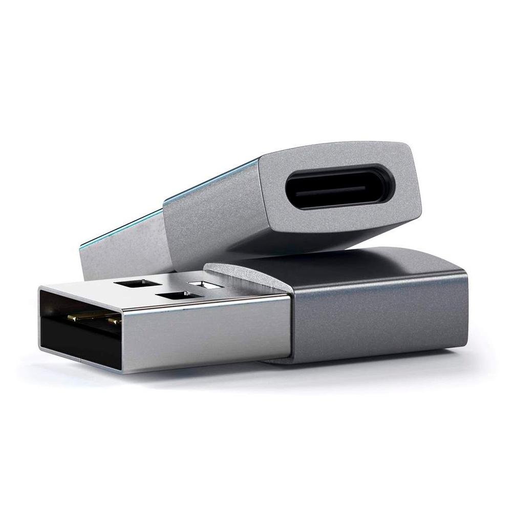 Imagem 3 de 4 do produto Adaptador USB para USB-C Satechi, Cinza - ST-TAUCM  (space gray)