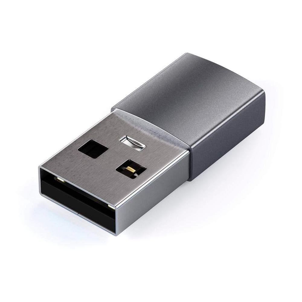 Imagem 2 de 4 do produto Adaptador USB para USB-C Satechi, Cinza - ST-TAUCM  (space gray)