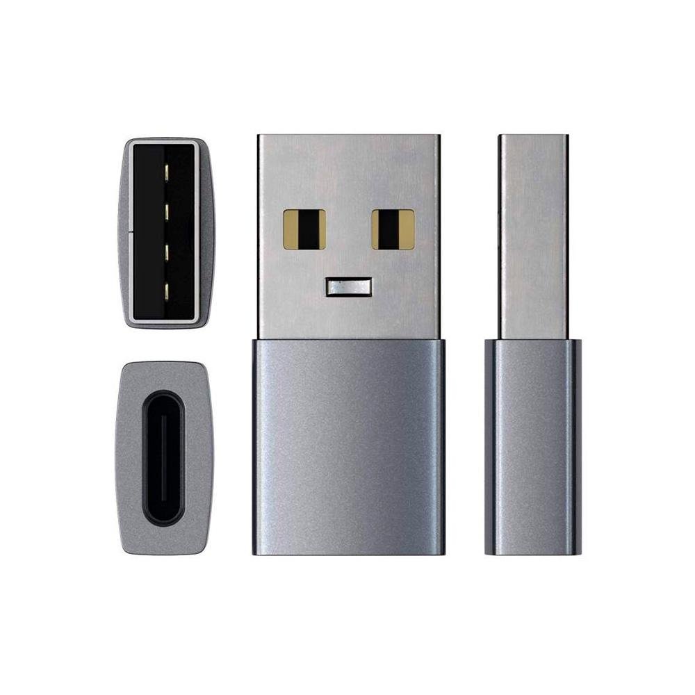 Imagem 4 de 4 do produto Adaptador USB para USB-C Satechi, Cinza - ST-TAUCM  (space gray)