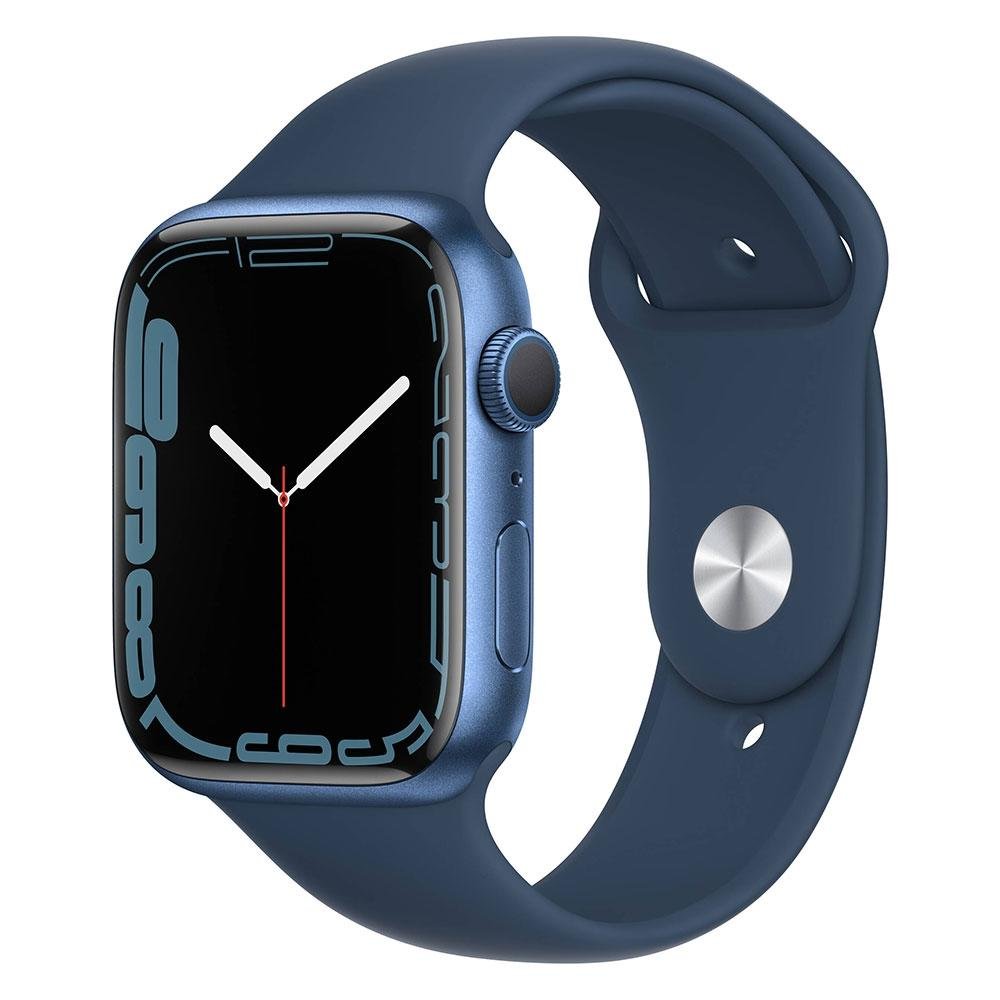 Apple Watch 7 45MM, GPS, Chip U1, Azul | KaBuM!