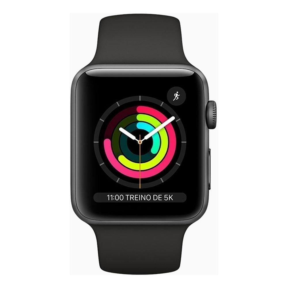 Apple Watch Serie 3, GPS, Cinza Espacial | KaBuM!