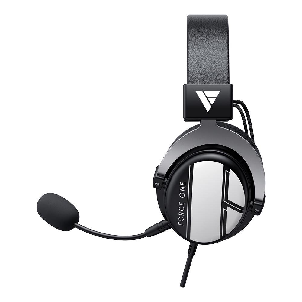 Headset Gamer Force One Spitfire, Driver 50mm, P2 e P3 - FR.AU.SF.01 Headset Gamer Force One Spitfire, Driver 50mm, P2 e P3 - FR.AU.SF.01