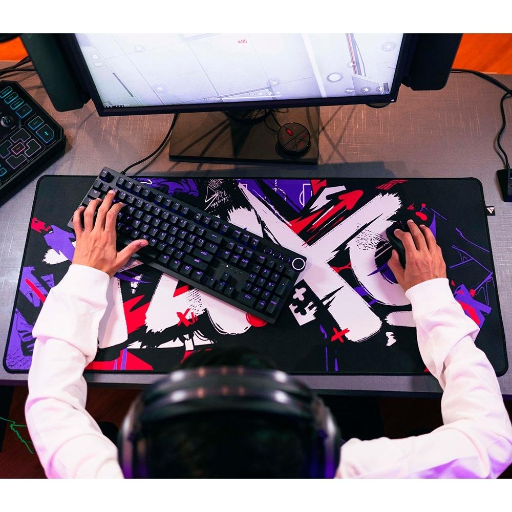 Imagem 4 de 5 do produto Mousepad Gamer Force One Skyhawk Fluxo Edition, XXL 900x400mm - FR.MP.SH.03