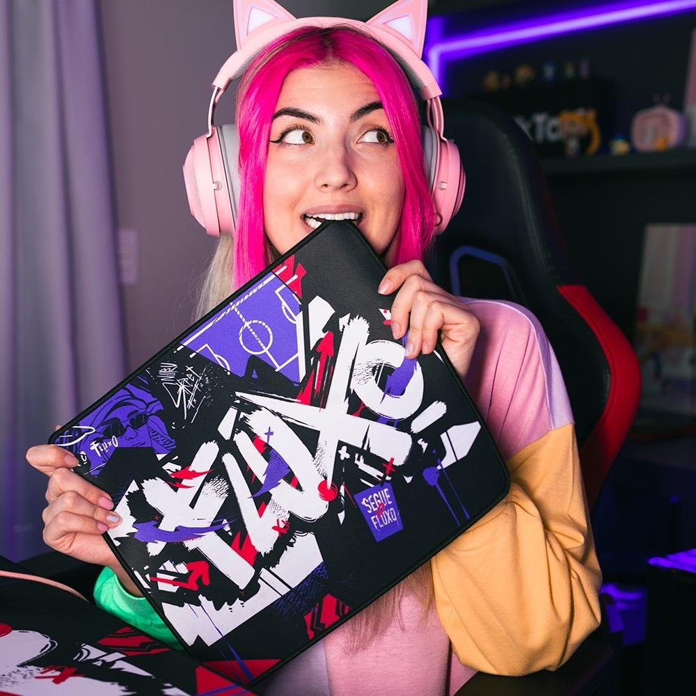 Imagem 5 de 5 do produto Mousepad Gamer Force One Skyhawk Fluxo Edition, L 340x280mm - FR.MP.SH.04