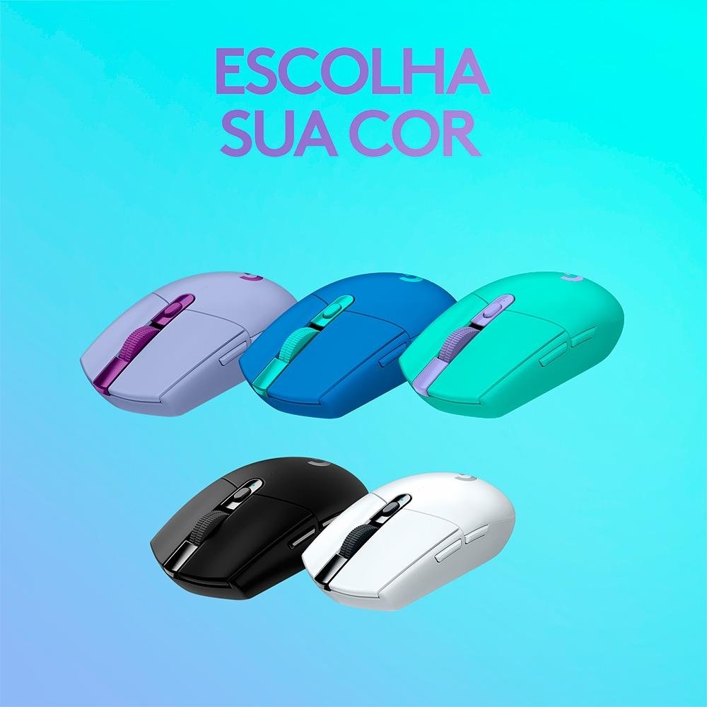 Imagem 9 de 10 do produto Mouse Gamer Sem Fio Logitech G305 Lightspeed, 12.000 DPI, 6 Botões Programáveis, Verde - 910-006377