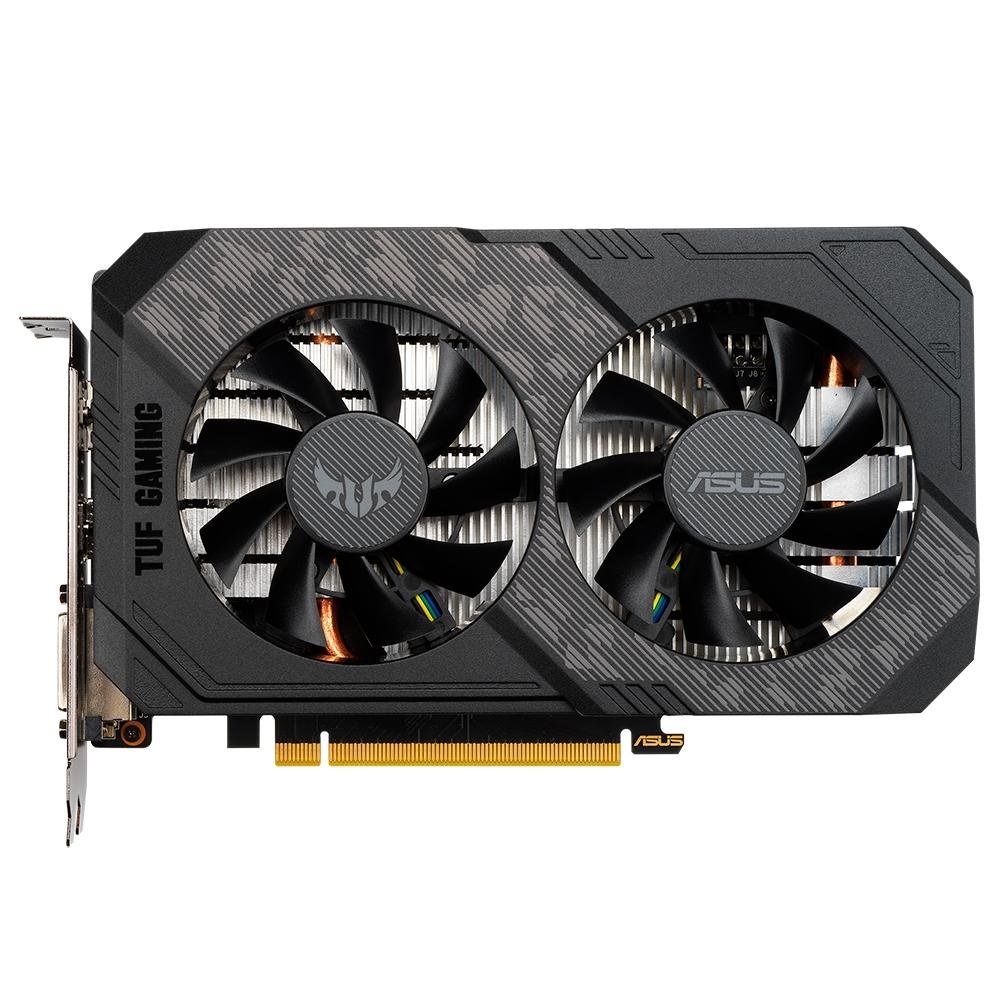 Imagem 2 de 10 do produto Placa de Vídeo GTX 1660 Ti O6G EVO OC Asus TUF Gaming NVIDIA Geforce, 6GB GDDR6, Preto - TUF-GTX1660TI-O6G-EVO-GAMING