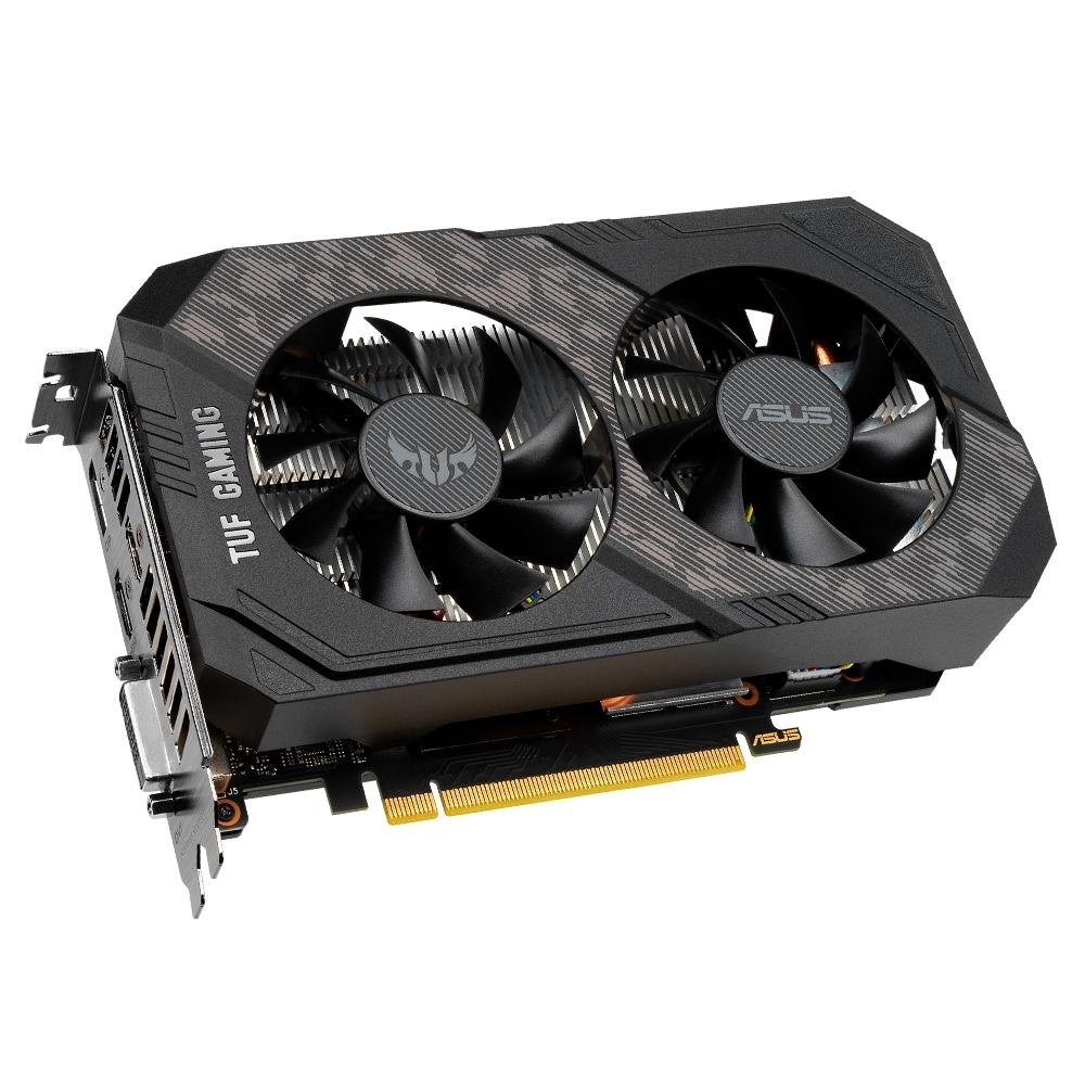 Imagem 3 de 10 do produto Placa de Vídeo GTX 1660 Ti O6G EVO OC Asus TUF Gaming NVIDIA Geforce, 6GB GDDR6, Preto - TUF-GTX1660TI-O6G-EVO-GAMING