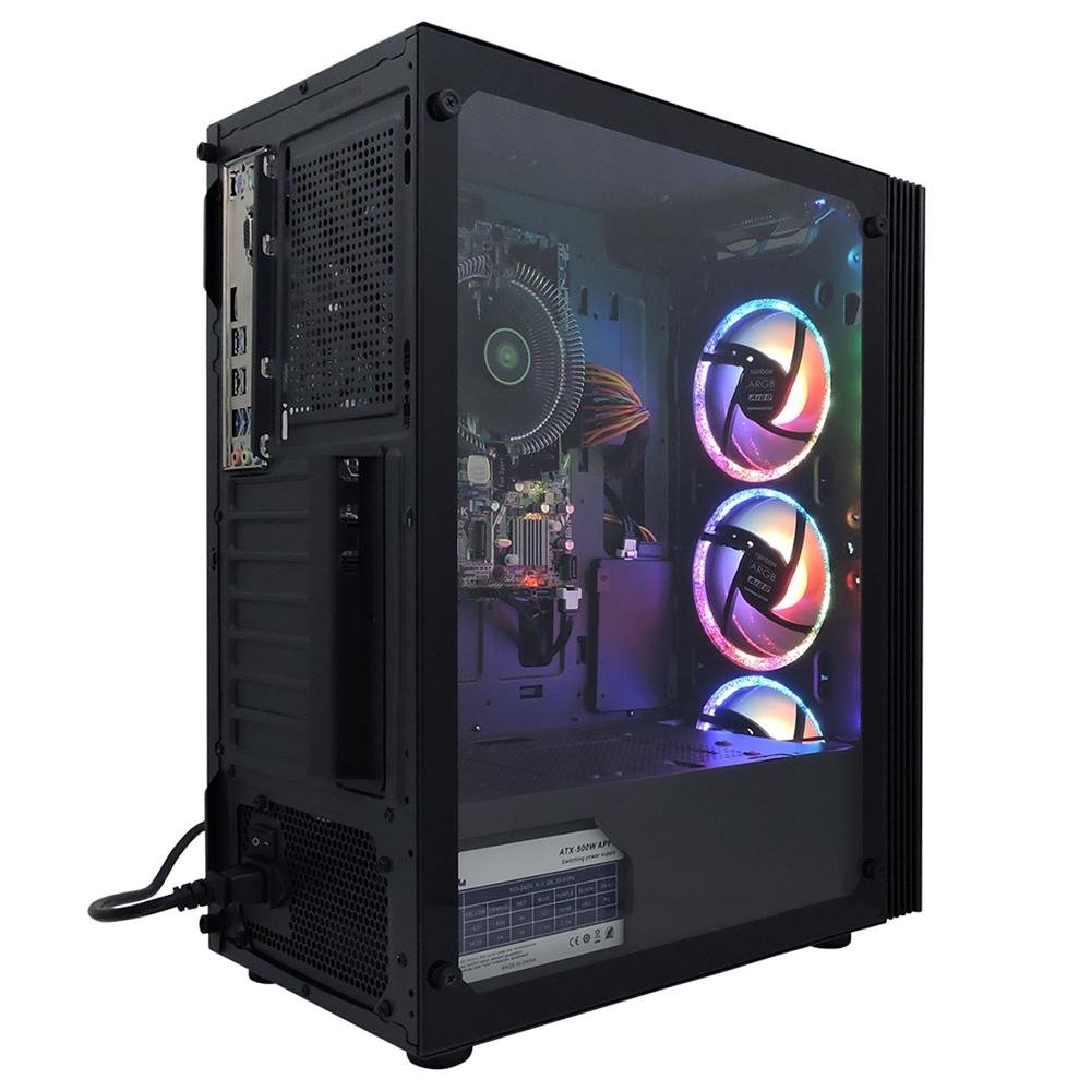PC Gamer Concórdia AMD Ryzen 3-3200G, RGB, 8GB DDR4, SSD 240GB, Linux, Preto - 31723 - view 6