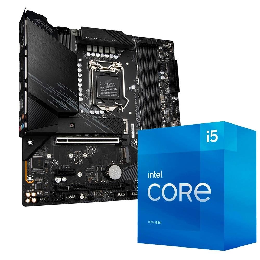 Kit Processador Intel Core i5-11400 11ª Geração, Cache 12MB