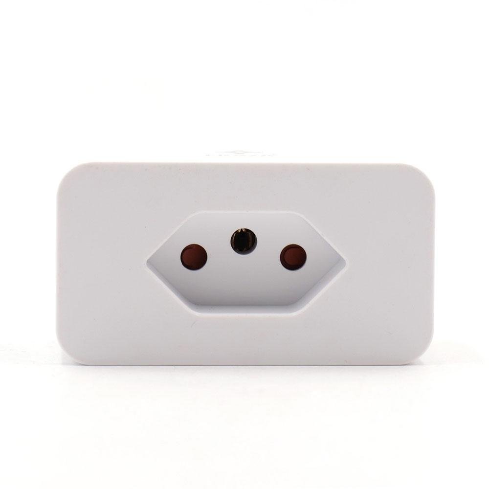 Imagem 4 de 5 do produto Tomada Inteligente EKAZA 20A, WiFi, Bivolt, Branco - EKHM-T105