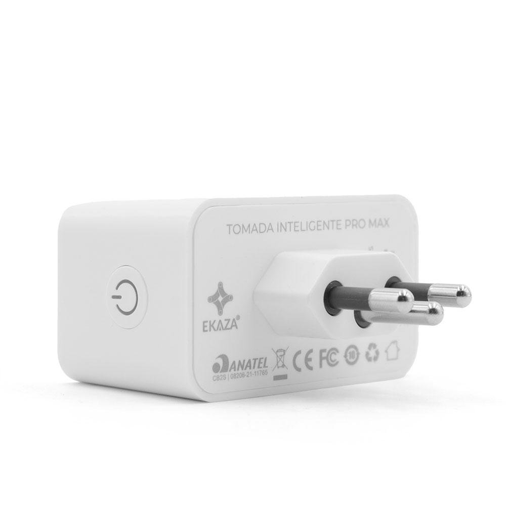 Imagem 5 de 5 do produto Tomada Inteligente EKAZA 20A, WiFi, Bivolt, Branco - EKHM-T105