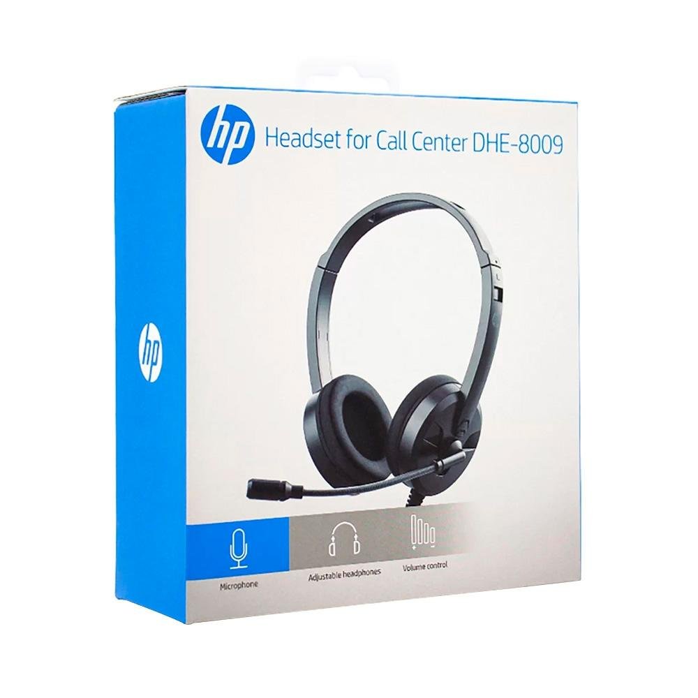 Imagem 4 de 4 do produto Headset HP DHE-8009, P3, Driver 40mm, Preto - 194R3AA