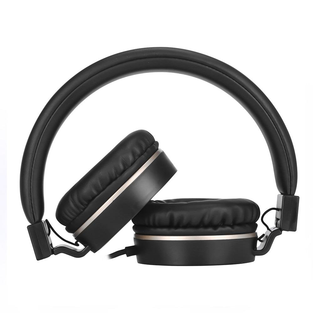 Headset Dobrável ( Balão.info) DHH-1206, P2, Driver 50mm, Preto e Dourado - 8YJ97AA - foto 3