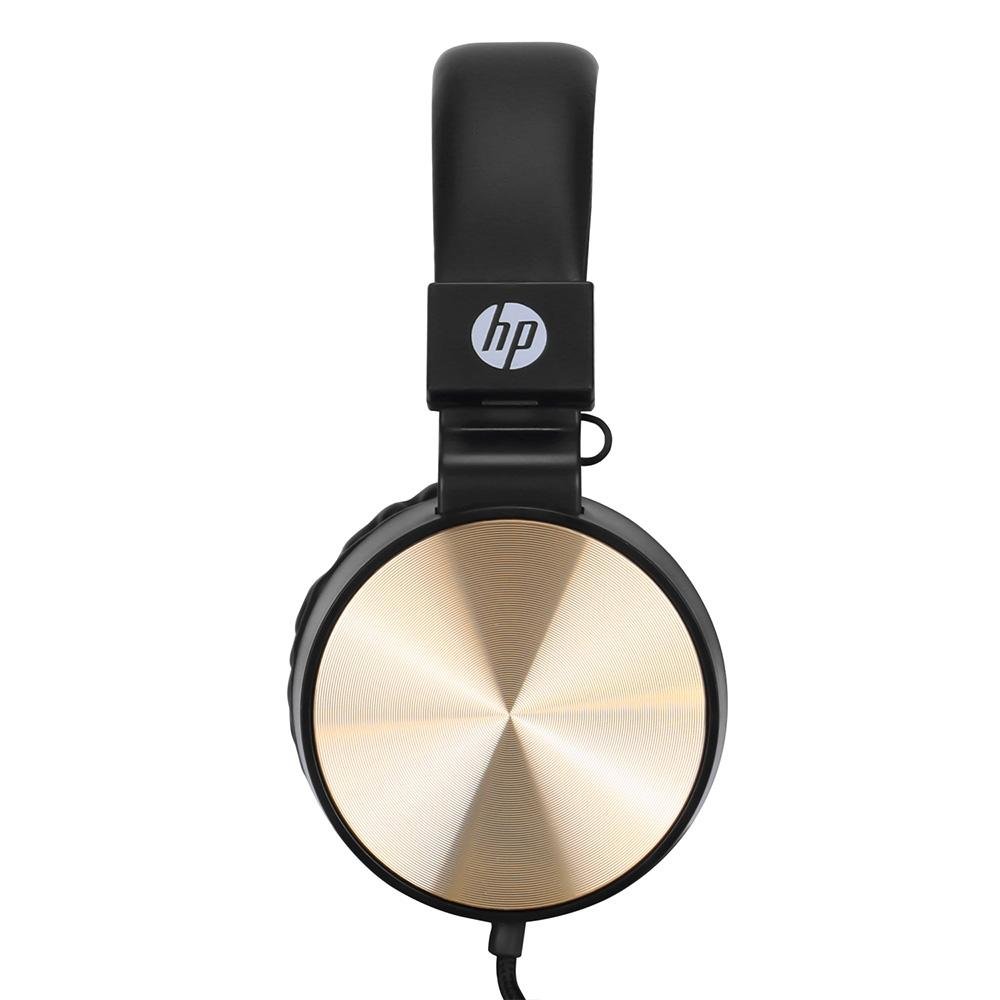 Headset Dobrável ( Balão.info) DHH-1206, P2, Driver 50mm, Preto e Dourado - 8YJ97AA - foto 4