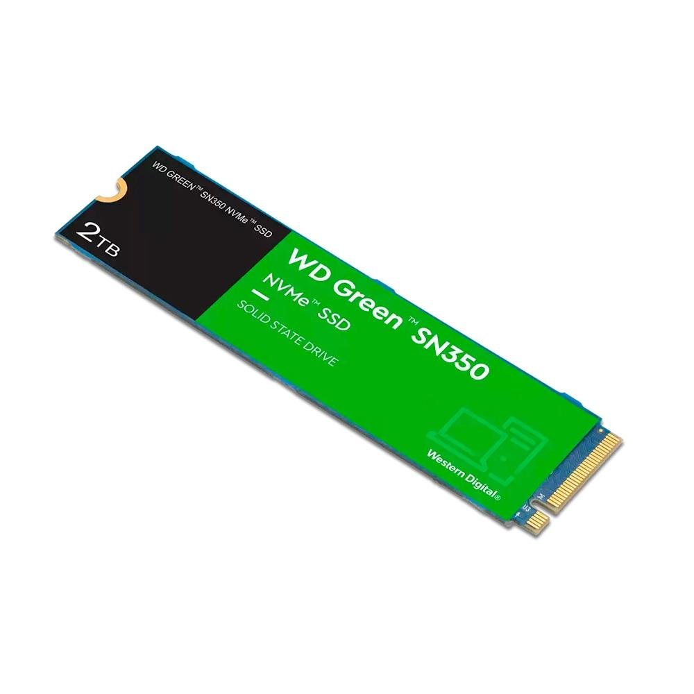 SSD SanDisk SN350, 2TB, M.2 2280, PCIe, NVMe, Leitura: 3200MB/s, Gravação: 900MB/s, Verde - WDS200T3G0C