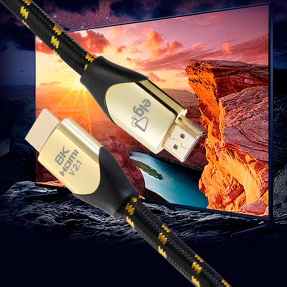 Imagem 5 de 5 do produto Cabo HDMI 2.1 8K Ultra HD ELG Speed, 4K 144hz, 3 Metros - HS8K30