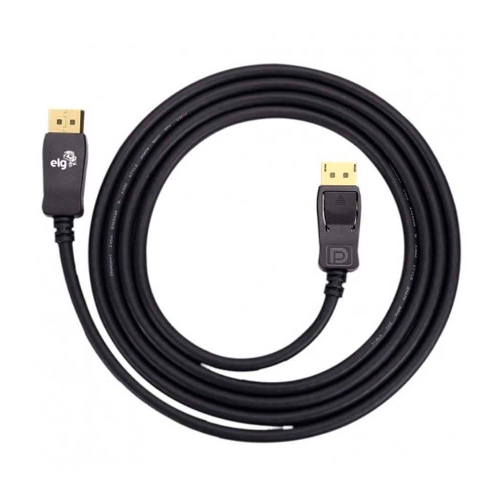 Imagem 2 de 3 do produto Cabo DisplayPort 1.4 8K Ultra HD ELG, 2 Metros - DP1420